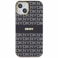 DKNY IML Mono un svītras Magnētiskais viedtālruņa apvalks iPhone 15 / 14 / 13 - melna