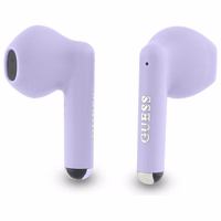 Guess Bluetooth austiņas GUTWSJ14ESGU TWS + dokstacija violetas/violetas drukāts klasiskais logotips
