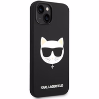 Karl Lagerfeld KLHMP14MSLCHBK iPhone 14 Plus 6.7 "cietais apvalks melns / melns Silikona Choupette Galva Magsafe