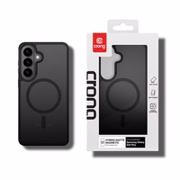Crong Hybrid Matte Magnetic - MagSafe maciņš Samsung Galaxy S26+ (melns)
