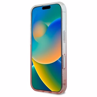 Guess IML Mirdzošs gradients Magnētiskais viedtālruņa apvalks iPhone 16 Plus - rozā