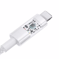 Baseus Gem USB to IP 2.4A fast charging cable 1 m balts