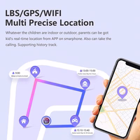 Blavec viedpulkstenis K-02 Bērniem ar balss zvanu / GPS / 4G / SOS (SWK02-B) melns