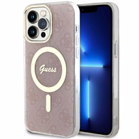 Guess GUHMP13XH4STP iPhone 13 Pro Max 6.7" rozā/rozā cietais apvalks 4G MagSafe