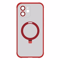 Viedtālruņa apvalks ar statīvu MagSafe Iphone 12 (m) - sarkans