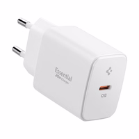 Spigen Essential EE201EU USB-C 20W sienas lādētājs - Balts