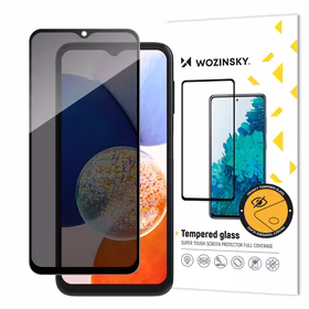 Wozinsky Privacy Glass rūdīts stikls Samsung Galaxy A14 5G / Galaxy A14 ar Anti Spy privātuma filtru