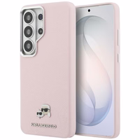 Karl Lagerfeld maciņš Saffiano KC Metal Logo MagSafe Samsung Galaxy S26 Ultra rozā