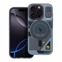 Viedtālruņa apvalks FORCELL F-PROTECT Levels ar divslāņu 4D tehnoloģiju, militārā triecientesta sertifikātu, saderīgs ar MagSafe, paredzēts IPHONE 16 PRO MAX pelēks