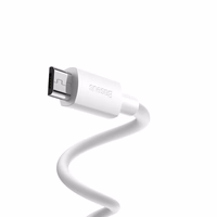 Baseus kabelis Simple Wisdom USB - microUSB 1,5 m 2,1A balts 2 gab.