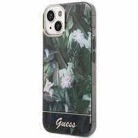 Guess Jungle kolekcija viedtālruņa apvalks iPhone 14 - zaļš