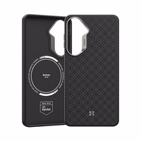 Benks Magnetic Armor Pro Armor Grid Kevlar Maciņš Metal Frame 600D (H048) for Samsung Galaxy S26 melns