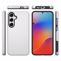 Perfekcionistu trīsstūra korpuss Samsung S911 S23 5G sudraba krāsā