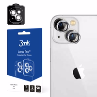 Kameras stikls iPhone 14 9H 3mk Lens Protection Pro Series lēcai - sudraba