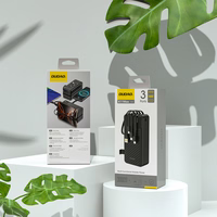 Dudao K11 Max 30000mAh portatīvais lādētājs ar iebūvētiem kabeļiem - melna