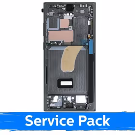 Vidējais rāmis Samsung S918 S23 Ultra / zaļš / (Service Pack)