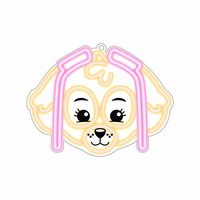 Hanging neon LED Paw Patrol on plexiglass - Skye OW-130546