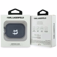 Karl Lagerfeld Monogram Choupette Head Maciņš for AirPods Pro 3 - melns