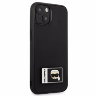 Viedtālruņa apvalks Karl Lagerfeld Ikonik Patch Case iPhone 13 - melns