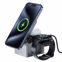 Acefast E18 Rubika kuba 3 vienā indukcijas lādētājs - melns