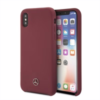 Mercedes Silicone Line viedtālruņa apvalks iPhone X/XS - sarkans