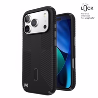 Speck Presidio2 Grip ClickLock & MagSafe - iPhone 17 Pro maciņš (melns / Slate pelēks / balts)