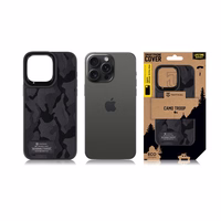 Tactical Camo Troop Maciņš for Apple iPhone 15 Pro Max Melns