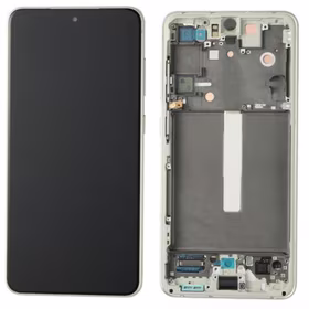 LCD screen Samsung G990 S21 FE 5G ar touch screen un frame Olive original (used Grade A)