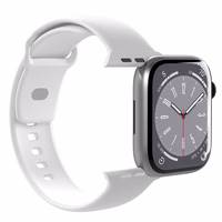 Puro Icon silikona siksniņa Apple Watch 42/44/45/49 mm - balta (2 gab.)
