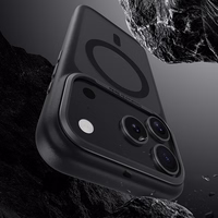 Benks Magnētiskais Mist apvalks ar metāla rāmi 0068 iPhone 17 Air balts (kamera vadības poga)