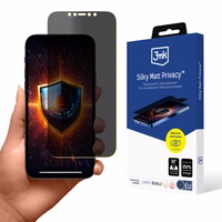 3mk Silky Matt Privacy aizsargstikls iPhone 12 Pro Max viedtālrunim