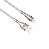 Forever Sleek kabelis USB - Lightning 1,0 m 2.4A balts
