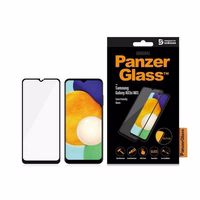 PanzerGlass E2E Regulārais rūdītais stikls Samsung Galaxy A03 - ar melnu rāmi