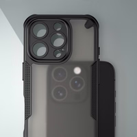 Defender Matēts maciņš for iPhone 16 Pro Max 6,9" melns