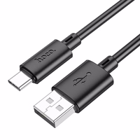 Kabelis USB-A uz USB-C Hoco 3A 1 m X88 melns