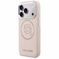 Karl Lagerfeld K Head Point Logo MagSafe Maciņš for iPhone 17 Pro Max - rozā