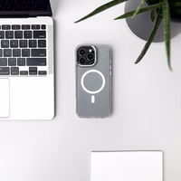 Wozinsky Spīdīgs viedtālruņa apvalks ar Mag Safe Samsung Galaxy S24 FE - caurspīdīgs ar spīdumiem