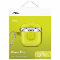 Uniq Glase Pro apvalks AirPods 4 - dzeltens