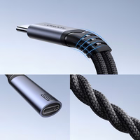 Joyroom SY-C03 USB-C uz 2x USB-C 2-in-1 DAC adapteris - melns