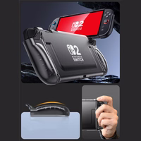 Supcase Crystal apvalks Nintendo Switch 2 - caurspīdīgi melns