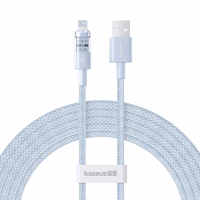 Baseus Gem USB to IP 2.4A fast charging cable 2 m zils