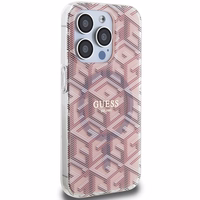 Guess IML GCube MagSafe viedtālruņa apvalks iPhone 15 Pro Max - rozā