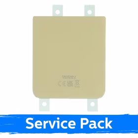 Aizmugurējais vāks, saderīgs ar Samsung F721 Z Flip4 / Dzeltens / (Service Pack)