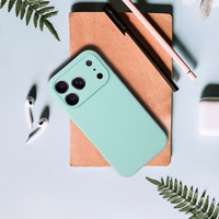 Silikona Lite viedtālruņa apvalks Iphone 17 Pro Max piparmētru