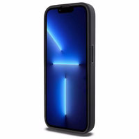 DKNY Grained Metal Logo Magnētiskais iPhone 15 Pro viedtālruņa apvalks - bēšs