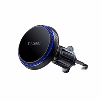 Tech-Protect MM15W-V4 Magnetic MagSafe 15W turētājs automašīnas kabīnai / vējstiklam / ventilācijas atverei - melns
