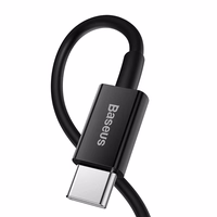 Baseus kabelis Superior PD USB-C - Lightning 1,0 m melns 20W