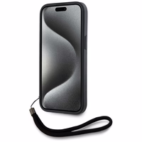 Karl Lagerfeld Saffiano Athleisure Stripes Cord viedtālruņa apvalks iPhone 15 Pro Max - sarkans