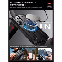 Supcase Unicorn Beetle Pro Mag MagSafe 2 komplektu futrālis Samsung Galaxy S26+ Plus - melns