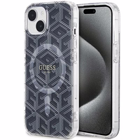 Guess IML GCube Magnētiskais apvalks iPhone 15 Plus / 14 Plus - melns